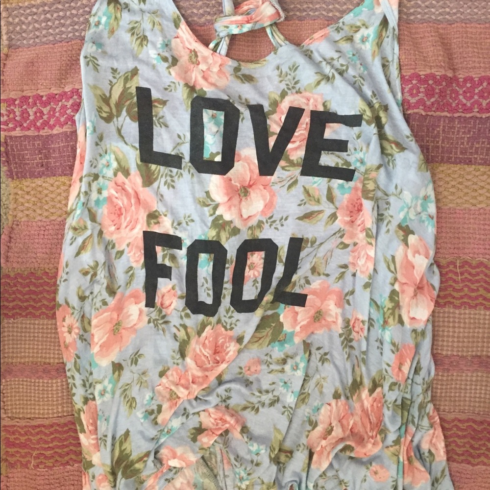 WILDFOX BRAND NEW CONDITION LOVE FOOL TANK TOP